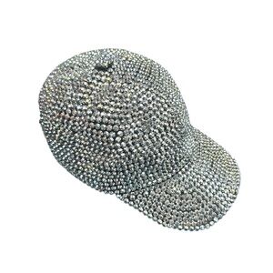 New with tags Silver Rhinestone Women's Cap DISCO BALL